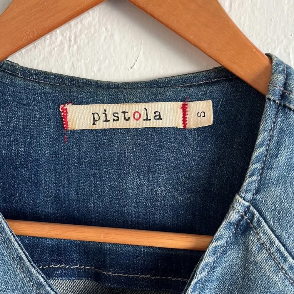 Pistola Denim Jean Jacket Classic Blue Timeless Style - Picture 3 of 8